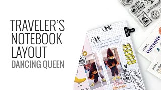 Traveler's Notebook Layout 2020 | DT Everyday Explorers July Stamps