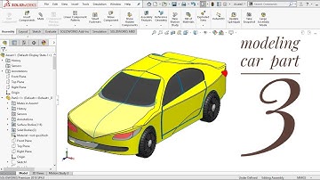 Modeling car using solid works part (3)