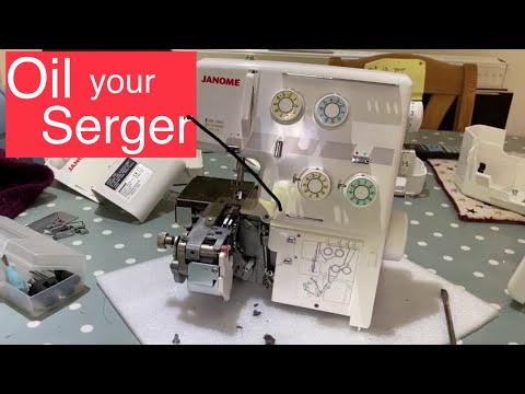 How to remove the cover and Open Your Serger - How to Oil my Overlocker  | Abi’s Den ✂️🧵🌸