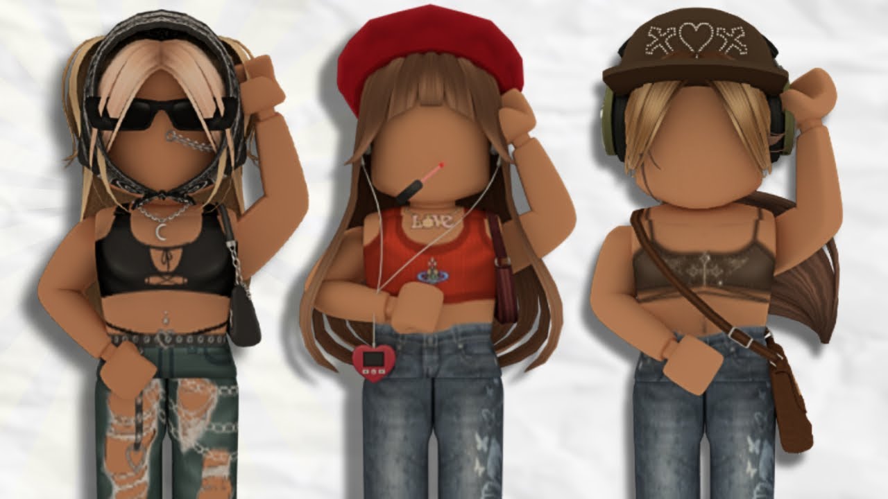 skin roblox y2k girl