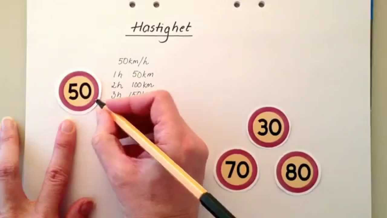 Enheter & skala 3. Hastighet