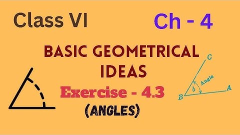 Ex. 4.3 | Ch 4 |  Basic Geometrical Ideas | Class 6 |