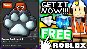 FREE ACCESSORY! HOW TO GET Doggy Backpack - Mining Simulator 2! (ROBLOX PRIME GAMING)