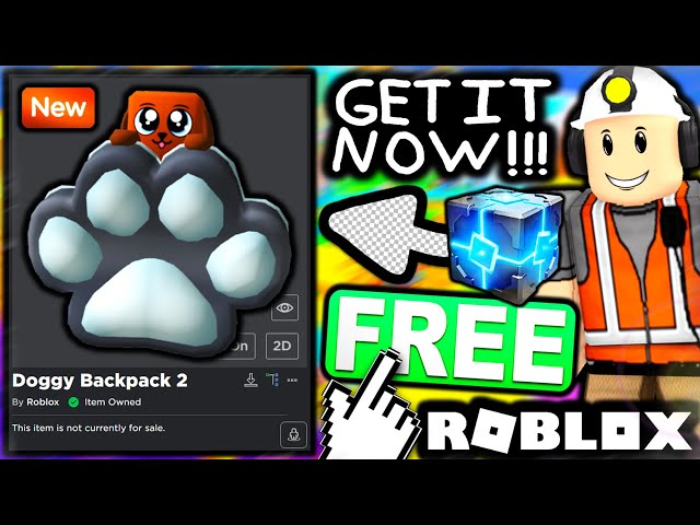 FREE ACCESSORY! HOW TO GET Doggy Backpack - Mining Simulator 2! (ROBLOX  PRIME GAMING) 