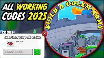 Build a Golem Army Codes July 2025 ⚠️New⚠️ ALL WORKING Roblox Build a Golem Army Codes 2025