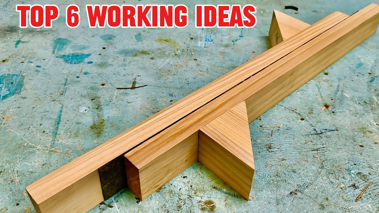 Top 6 BRILLIANT IDEAS! Mind-Blowing Woodworking Hacks That Save Hours ...