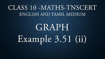 Class 10 - Graph - Example 3.51 (ii)