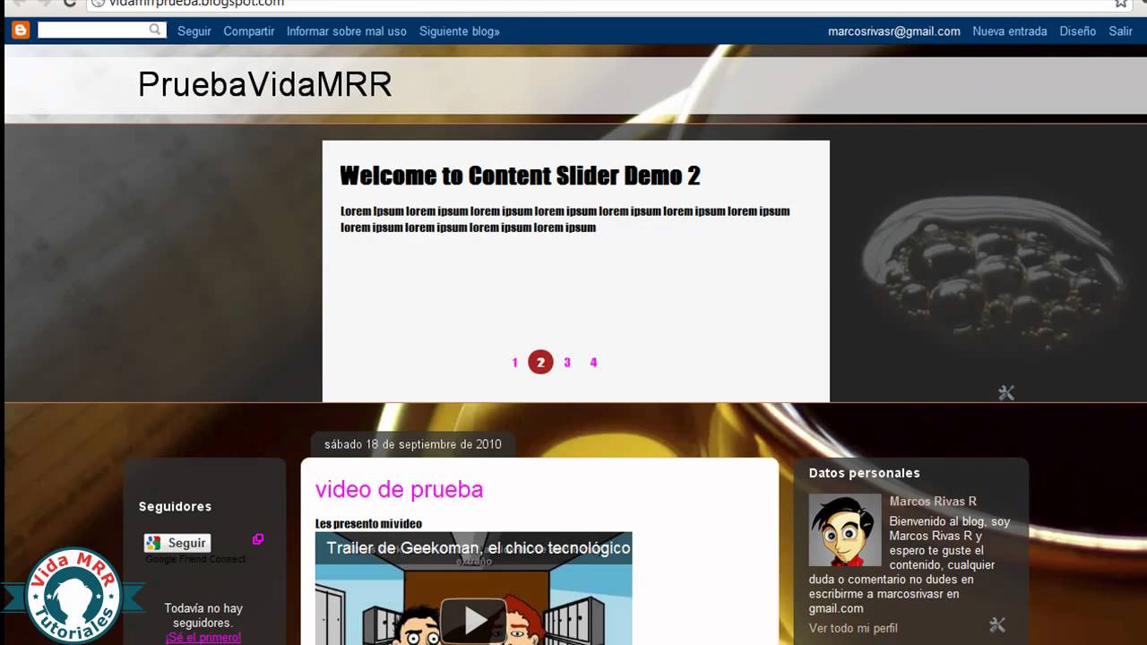 Crear un slider para Blogger en jQuery