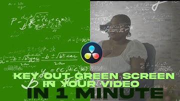 How To Remove Green Screen In Davinci in 1mins
