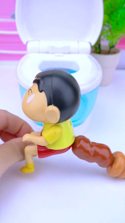 ⚡💩🔥 Shin chan go poo poo 💡 toilet 💥✨🎉 ASMR #MushroomToysUnboxing #shinchan #nezha #toilet