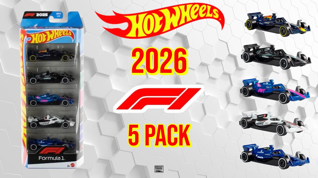 Hot Wheels F1 5 Pack