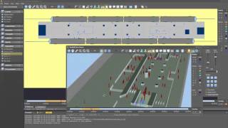 Metro station simulation with SimWalk 5