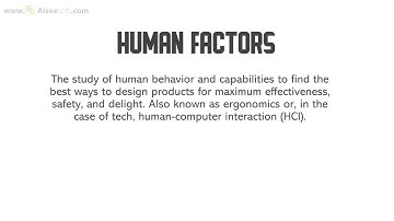 Human Factors