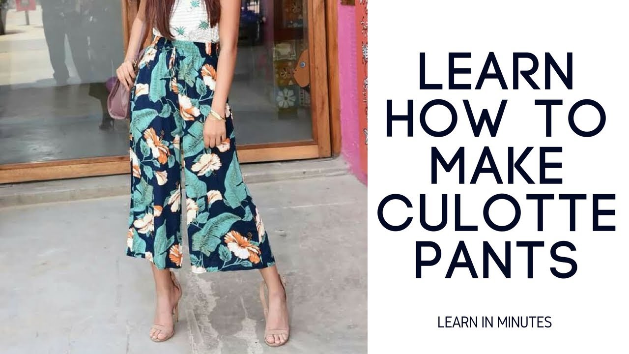 Culottes and Palazzo trousers pattern tutorial - QUICK SERIES 