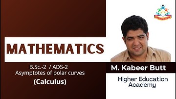 Mathematics BSc ADS 2 Asymptotes of polar curves Calculus in Urdu /Hindi
