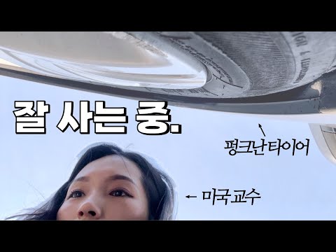 미국 교수 일상 | 타펑그마. 타이어마저 펑크나도 그냥 사는 마음.
