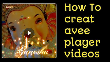 How to create avee player videos...kannada