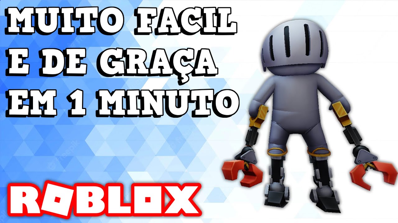 Como pegar pelo celular o NOVO personagem Robô grátis no roblox / sem  computador 