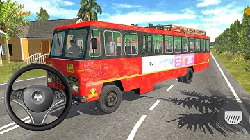 Indian Sleeper Bus Simulator | Old TATA Bus Village Route Driving - Bus Game Android Gameplay 