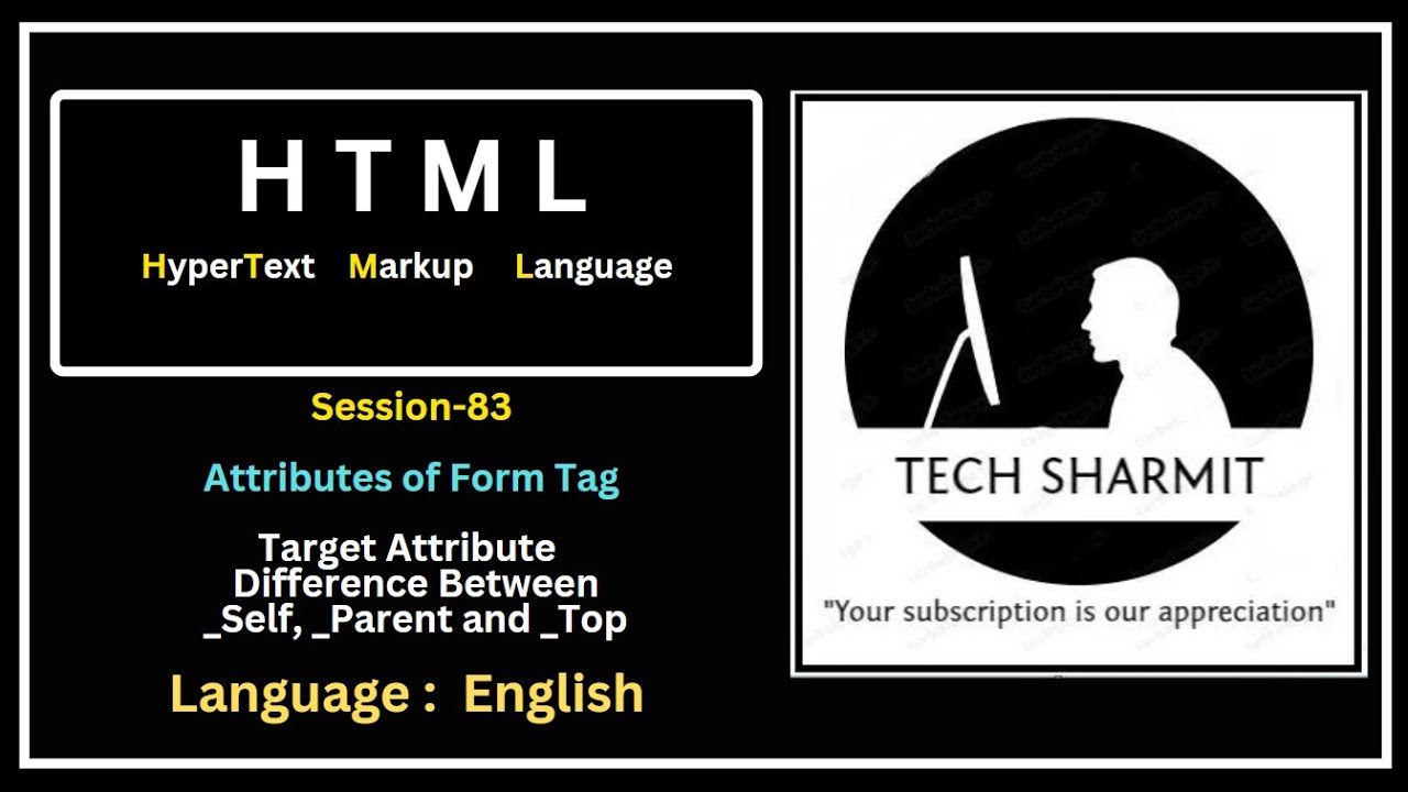Target Attribute in HTML Forms | Target attribute with _self, _parent ...