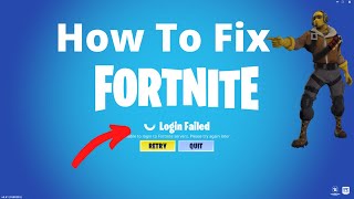 Fortnite Fail to login | error | Quick fix | (Fortnite Battle Royal) 2020