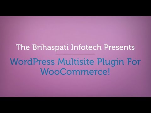 WordPress Multisite Plugin For WooCommerce