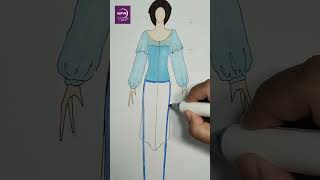 Fashion Design Sketch Modern Kebaya #fashiondesign #fashionsketch 