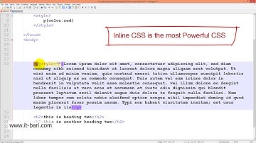 21  Power of CSS  IT Bari com   Web Design Bangla Video Tutorial