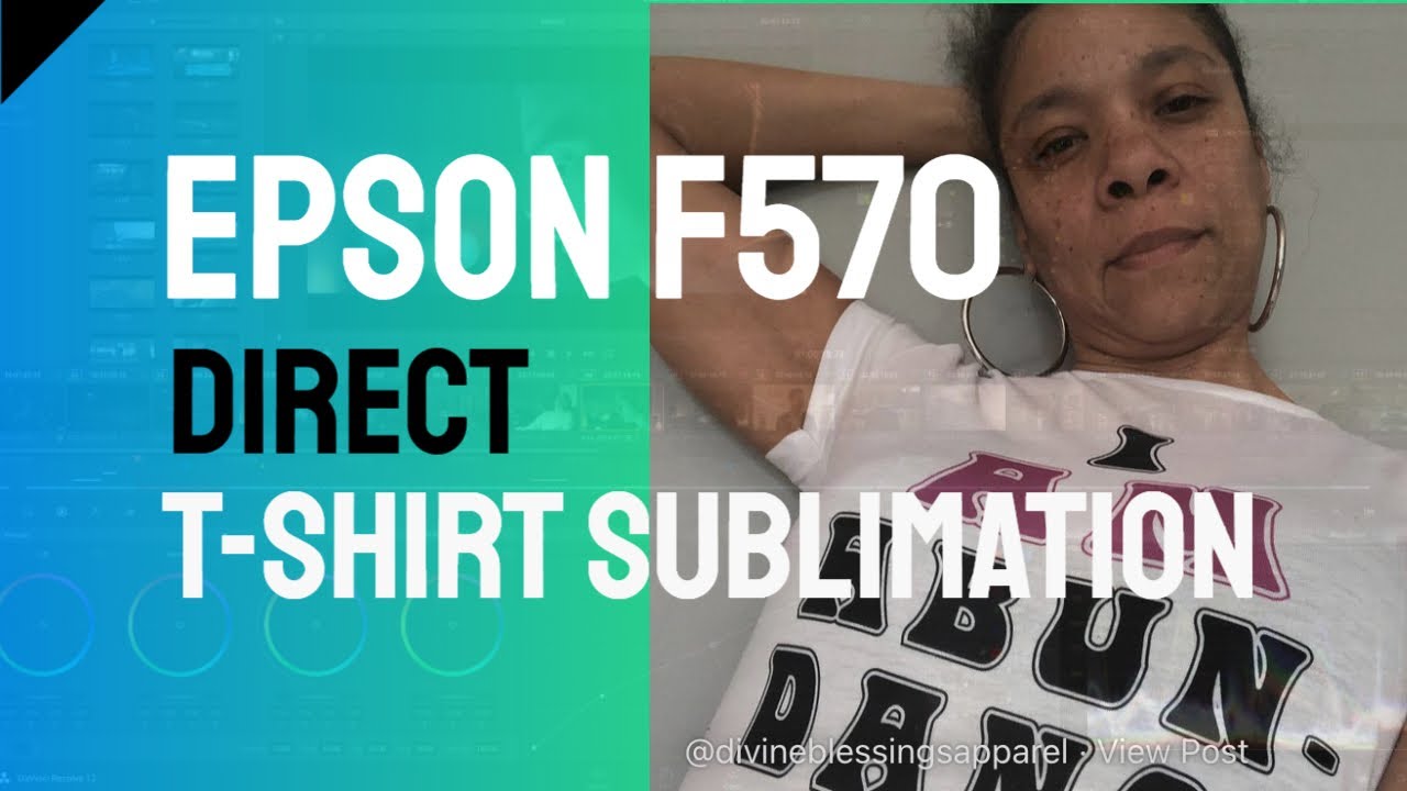 Directly Sublimating My First T-Shirt Using Epson F570 - YouTube