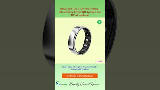 RingConn Gen 2 Air Smart Ring - Fitness/Sleep/Stress/HR Tracker, For IOS &amp; Android