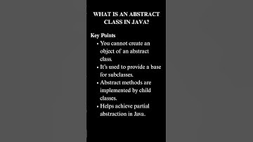 Java Interview Question #29: What is an Abstract Class in Java? | Logic Ladder