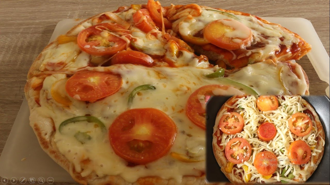 How To Make Pizza At Home Without Oven (No Bake Pizza) YouTube