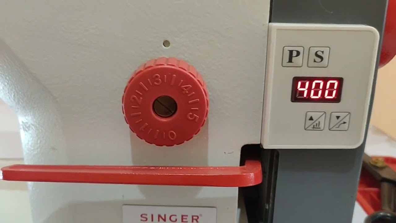 Details about P and S buttons in Singer 9900 industrial sewing machine 
