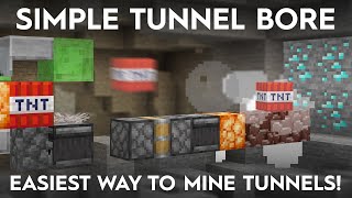 Minecraft 1.21 Easy TNT Tunnel Bore - Make Tunnels Without Mining!