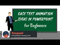 Easy Text Animation Ideas in PowerPoint for Beginners