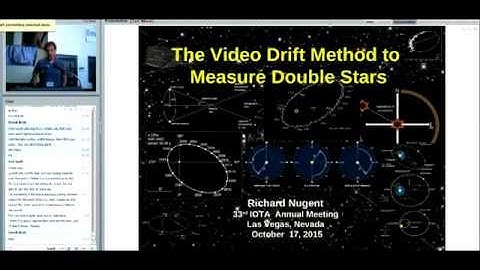 The Use of Video Recordings to Measure Double Stars, Richard Nugent