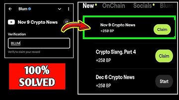 Nov 9 Crypto News Blum Video Code |Crypto Slang. Part 4 Blum Today Verification Keyword Today Code