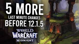 5 HUGE Last Minute Additions Coming in Patch 12.1.5
