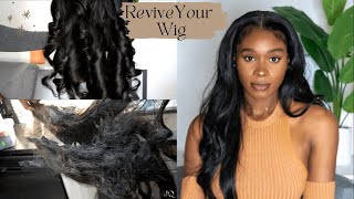 HOW TO: Restore An Old Wig And Make It Look Like You Just Bought It |BEGINNER Friendly #lacefrontal