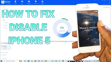 iPhone 5 disabled how to fix it with 3utool setup