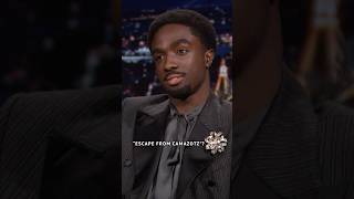 #CalebMcLaughlin describes the final episodes of #StrangerThings using one word 👀 #FallonTonight