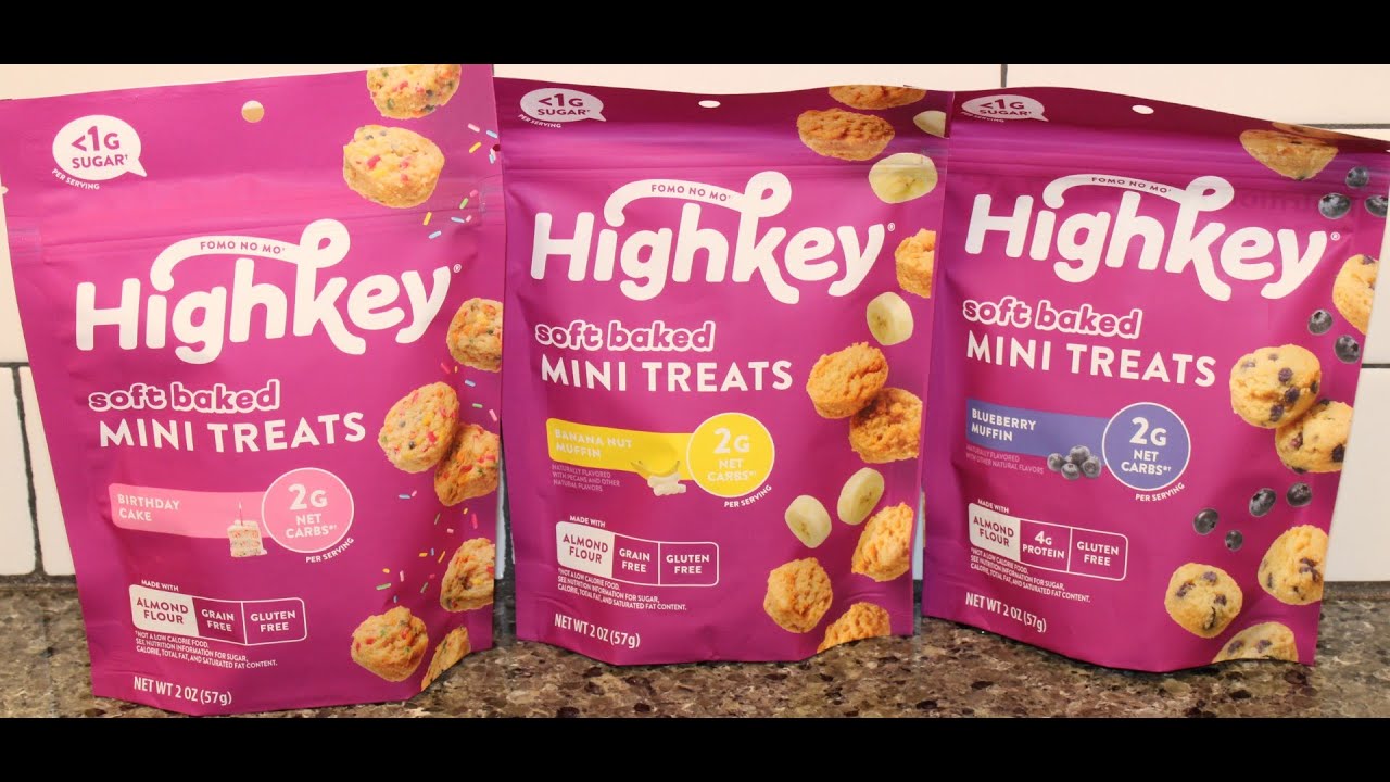 Highkey Soft Baked Mini Treats: Birthday Cake, Banana Nut Muffin & Blueberry Muffin Review