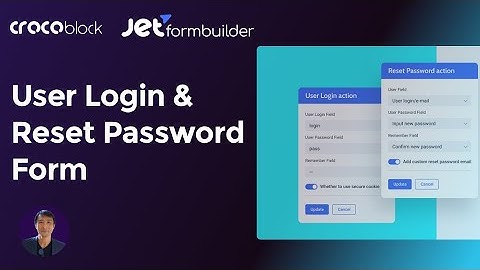 Create a Login & Reset Password Form with JetFormBuilder!