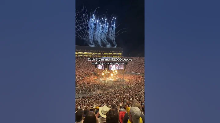 Zach Bryan broke the record for the LARGEST ticketed #concert in US history 🥹 #zachbryan #michigan