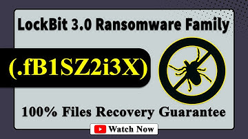 || SOLVED ✅🔘|| SuperBlack (.fB1SZ2i3X) LockBit 3.0 family ransomware  virus -Removal and Decryption