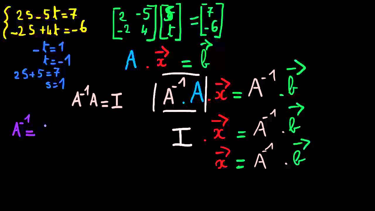 Résoudre un système en utilisant l'équation matricielle