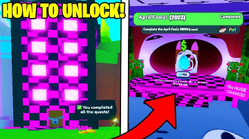 🥳 *NEW* FASTEST WAY To Complete April Fools Quests To Unlock SECRET Door In Pet Simulator X (Roblox)
