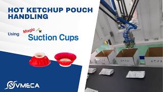 Stable Handling of Hot Ketchup Pouches | Magic Suction Cup (X-Lip)