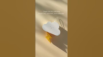 DIY Cute Thunder Cloud 🌩️✨ #shorts