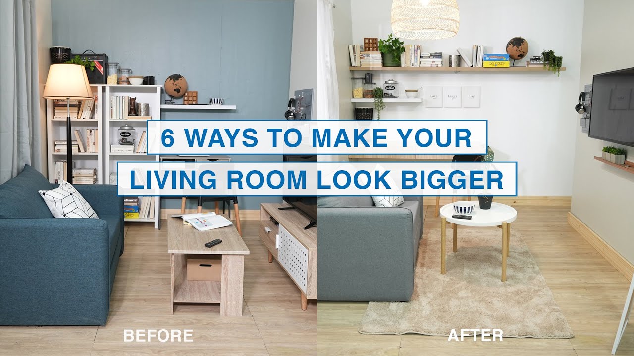 6 Ways To Make Your Living Room Look Bigger | Mf Home Tv